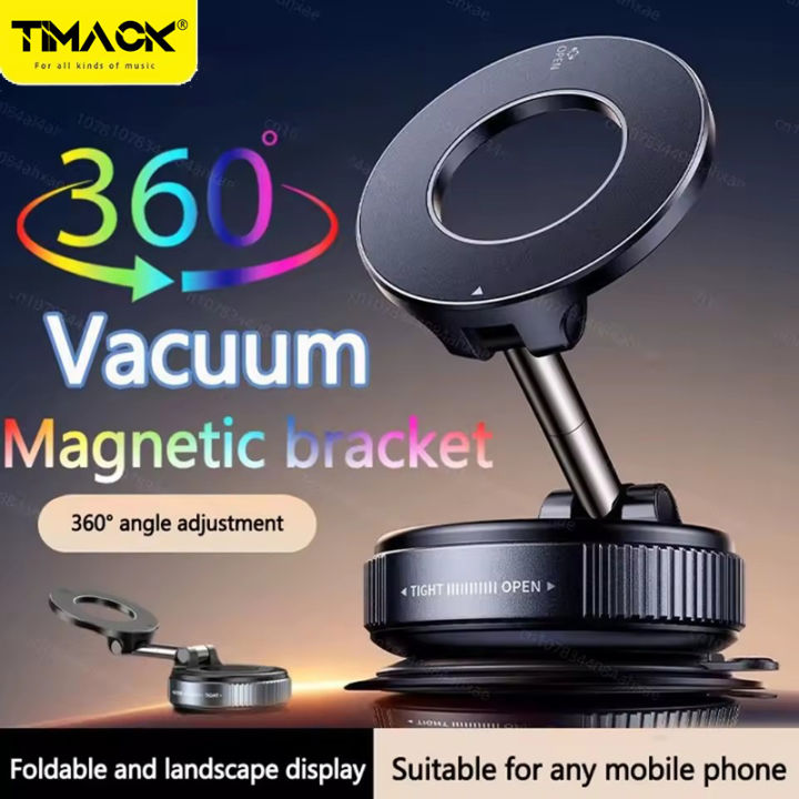 Timack%C2%AE%20Magnetic%20Car%20Phone%20Holder%20360%C2%B0%20Rotation%20Folding%20With%20Vacuum%20Suction%20Cup%20For%20iPhone%2012-16%20Series%20Car/Gym/Driving%20Phone%20Holder%20-%20Image%202