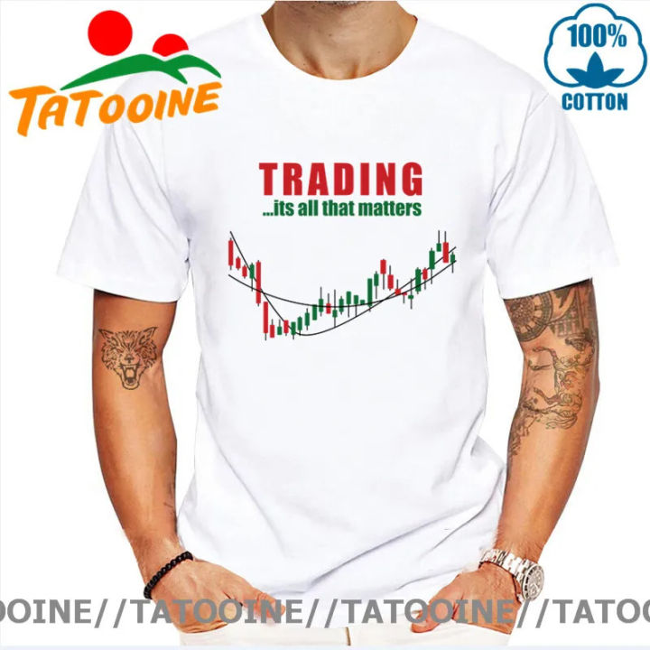 Tatooine Funny Men's O-neck Share Stock Trading T Shirt men Investment Forex Stock market Candlestick chart Harajuku T shirt man