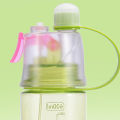 Sports bottle mist water bottle water bottle misting water bottle drink bottle water Spray Bottle Clear Scale 600ml Large Capacity Plastic for Sports Hiking Picnic.