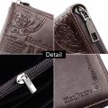 New Men Long Wallets Phone Pocket Handbags Name Engraving Card Holder Male Clutch Bag Purses Big Capacity Quality Men's Wallet.