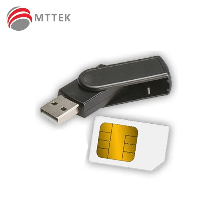 SAM/SIM/USB-stick Smart Card Reader MCR3500 Mini card reader Plug-in ...