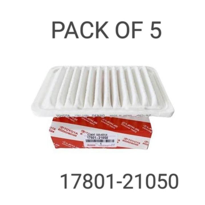 AIR FILTER 17801-21050 PACK OF 5