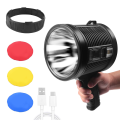 Rechargeable Spotlight,100000 Lumens LED Spot Lights Large Flashlight.