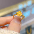 Rose Flower Rings For Women Romantic Flower Finger Couple Ring Wedding Jewelry Brave.