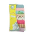 Cotton washable towel set for new born baby- 8×8 inche. 