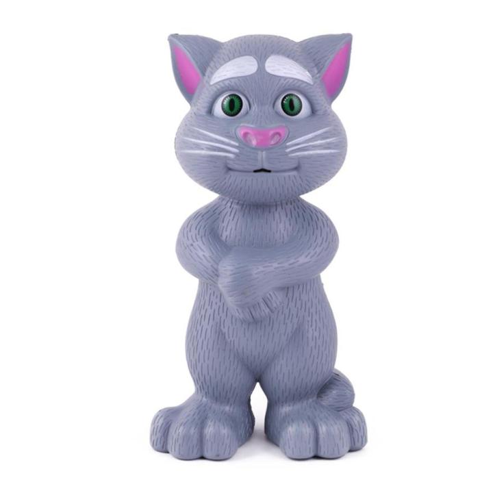 Talking Tom Toys With 10 Songs, Animal & Touch Sound With Reply Talk Back For Kids Gray