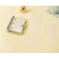 Student Portable Small Notebook Ring Binder Kawaii Daily Memos Mini Book School Supplies Creative Cute Transparent 3 Ring Mini Loose-leaf Hand Book.