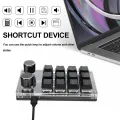 Programming Macro Keyboard 3/6/9/12 Key USB Custom Knob 1/2 Knob Copy Paste Photoshop Hotswap Keypad Gaming Keyboard. 