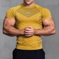 Quick Drying Running T-shirt Sport Shirt Gym Tight Fitting T-shirt Man Training T shirts Fitness Top Oversized Y2K Clothing. 