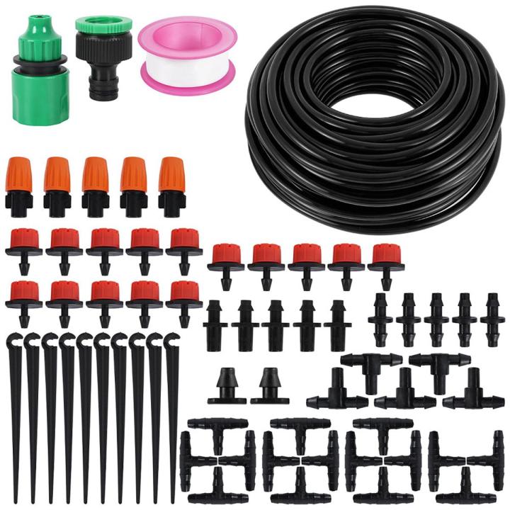 30M-10M DIY Drip Irrigation System Automatic Watering Garden 4/7 Hose Micro Drip Watering Kits with Adjustable Drippers