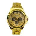 Stainless Steel ROSZ Full Golden Analog Watch For Men & Boys. 