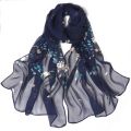 2024 New Fashion Women Floral Printing Beach Silk Scarf Shawls Female Long Wraps Beach Sunscreen Hijab. 