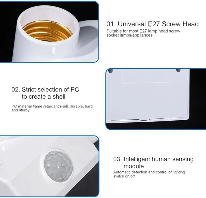 Human%20Infrared%20Motion%20PIR%20Censor%20Light%20Lamp%20Holder%20Switch,%20B22-E27%20Lamp%20Holder%20Converter%20with%20Motion%20Sensor%20Holder%20for%20Lighting%20-%20Image%204
