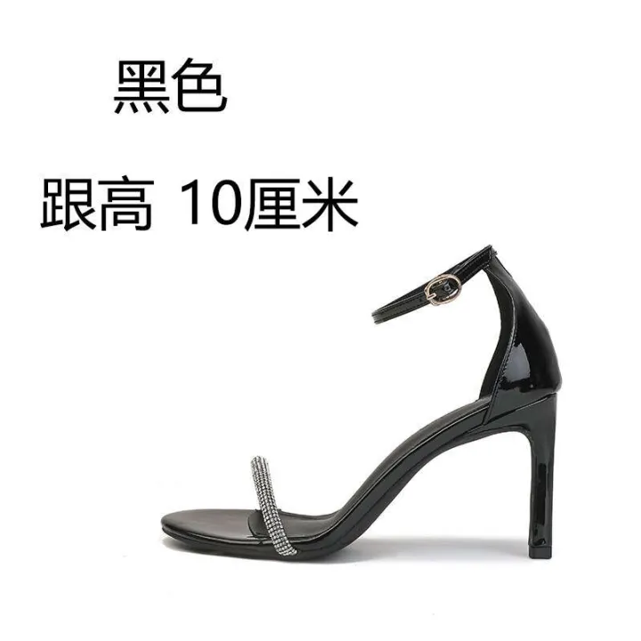 2024%20Spring/Summer%20New%20Black%20Water%20Diamond%20Sexy%20High%20Heel%20with%20Sandals,%20Fashionable%20Cut%20Men's%20Slim%20Heels,%20Women's%20Shoes%20-%20Image%206