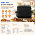 Philips NA150/09 7.1L Dual Basket Air Fryer – 2450W Rapid Air Technology.