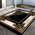 European Style Large Carpet for Living Room Gold Luxury Decoration Bedroom Area Rug Washable Marble Non-slip Alfombra Tatami Mat.
