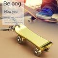 Cute Mini Skateboard Keychain Women Men Interesting Simulation Scooter Car Key Ring For Skate Lovers Souvenir Gifts. 