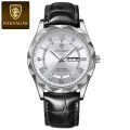 POEDAGAR Brand Fashion Mens Watch Luxury Top Business Stainless Steel Waterproof Wristwatches Male Sport Luminous Date Man Clock.
