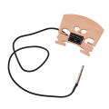 Pickup Violin Maple Bridge, Sensitive Wooden 4/4 Violin Bridge Piezo for Preamplifier.