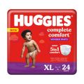 Huggies Comfy Pants Extra Large (XL) Size Baby Diaper Pants, 24 Piece, with 5 in 1 Comfort. 