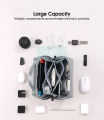 DoomHot Digital Storage Bag Travel Organizer Electronic Gadget Bag USB Cable Storage Bags Accessories U Disk Hard Drive Accessories Storage Bag Electronic Cable Storage Organizer Bag.