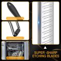 Lemon Zester & Cheese Grater - Stainless Steel - Kitchen Tool, Fruits. 