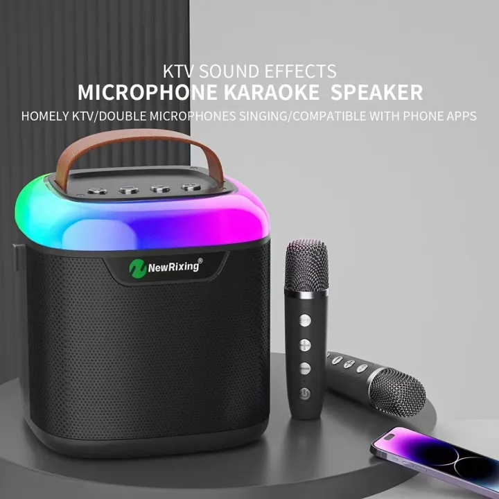 New%20RiXing%20NR8805%20TWS%20Portable%20Bluetooth%20Speaker%20with%20RGB%20Lighting%20-%20Image%202