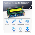 Upgraded CW Morse Code Decoder Finished +Case with Digital LCD CW Trainer Morse Code Decoder Kit. 