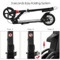 Scoot Around Town with an Adult Adolescents Hapsters Urban Scooter - Foldable, Double Suspension, Dual Brake, Lightweight Aluminum, 100kg Maximum Load. 