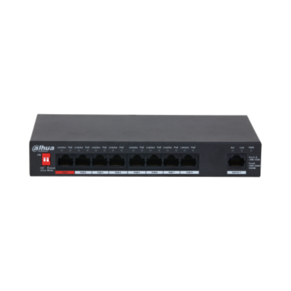 Dahua PFS3009-8ET1GT-96 9-Port Unmanaged Desktop Switch with 8-Port PoE