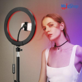 12" RGB LED Soft Ring Light with 7Fit Stand With Universal USB Plug Interface for Photography Makeup YouTube Video Shooting.