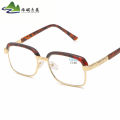 New vintage eyebrow reading glasses, aspherical glass, old man reading glasses, thick big face, metal frame, one piece for delivery. 
