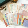 RHS Online 60PCS Background Base Paper Basic Material Memo Pad Paper Literary Mail Card Journal Planner Diary Scrapbooking.