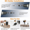 Broken Screw Extractor Set Silver & Black 33 Screw Removal Tool Sets Hardware Tools are Used to Easily Remove Broken Screw.