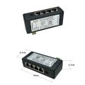 1 Piece Plastic POE Power Adapter Four-Port Centralized POE Power Supply Box for CCTV Surveillance IP Cameras Power over Ethernet Adapter.