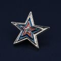 Men's Advanced Chic Star Badges Brooches Pin Suit Shawl Lapel Pins Hat Shirt Collar Brooches on clothes Party Daily Accessory. 