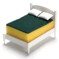 【NEW】 Clean Dreams Kitchen Sponge Holder Cleaning Brush Sponges Dishwashing Sponge Clean Dreams Bed Shaped Holder. 