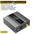 Navceker 96KHz Analog to Digital Audio Converter With RCA 3.5mm Jack Stereo to Optical Toslink SPDIF Coaxial Adapter for TV PS3. 