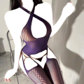Body shocking dress mesh   Bodysuit Transparent Lace Women Linger. 