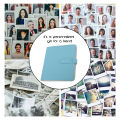 3 Inch 256 Pockets PU Leather Photo Album PU Leather Photo Album Picture Case Storage Collection Book for Camera. 