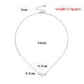 Cross-border jewelry, love collar, clavicle chain, necklace, women's fashion necklace, handmade trendy street photography. 