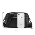 Casual Solid Men's Crossbody Bag Messenger Bag Mens PU Leather Crossbody Shoulder Bags Male Handbag Bags Cross Body Bag 2021 New.
