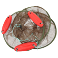 Collapsible Large Capacity Fishing Net Floating Fishing Net Portable Fishing Mesh Net Locating Net Drawstring Fish Catching Net.