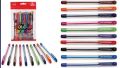 Cello Colour Bombs Coloured Ink Gel Pens | Pack of 10 | 10 Vivid Ink Colours | Coloured Gel Pens | Gel Pen for Students| Ideal for Art, Project work, Journal Work, Presentations.