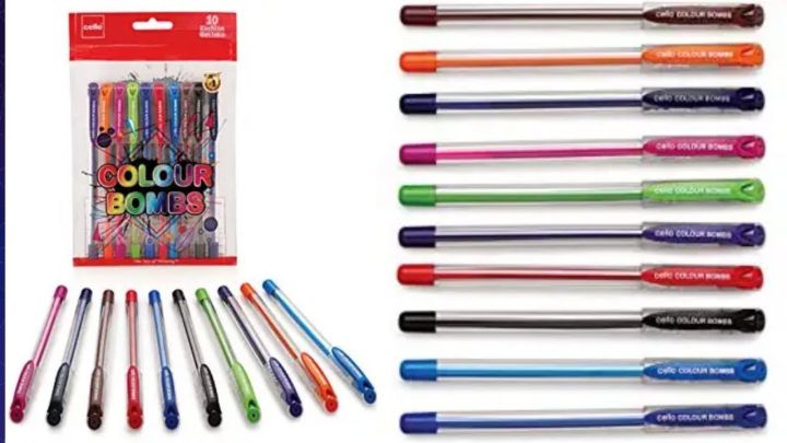 Cello%20Colour%20Bombs%20Coloured%20Ink%20Gel%20Pens%20%7C%20Pack%20of%2010%20%7C%2010%20Vivid%20Ink%20Colours%20%7C%20Coloured%20Gel%20Pens%20%7C%20Gel%20Pen%20for%20Students%7C%20Ideal%20for%20Art,%20Project%20work,%20Journal%20Work,%20Presentations%20-%20Image%202