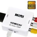 1080P HDMI To AV Adapter Converter Cable CVBS 3RCA Composite Video Audio For TV.