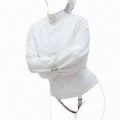 White Asylum Straight Jacket Costume S/M L/XL BODY HARNESS Restraint Armbinder.