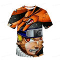Naruto Boys Girls T-shirt Summer Kids Cartoon Anime T-shirt Kids Oversized T-shirt Harajuku T-shirt Size 3-14T Children's Wear.