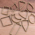 10pcs/lot Alloy Charm Pendants Hollow Mold Frame DIY Crafts Handmade Bezel Mold. 