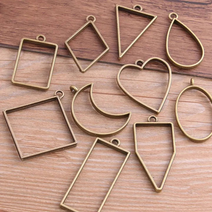 10pcs/lot%20Alloy%20Charm%20Pendants%20Hollow%20Mold%20Frame%20DIY%20Crafts%20Handmade%20Bezel%20Mold%20-%20Image%209